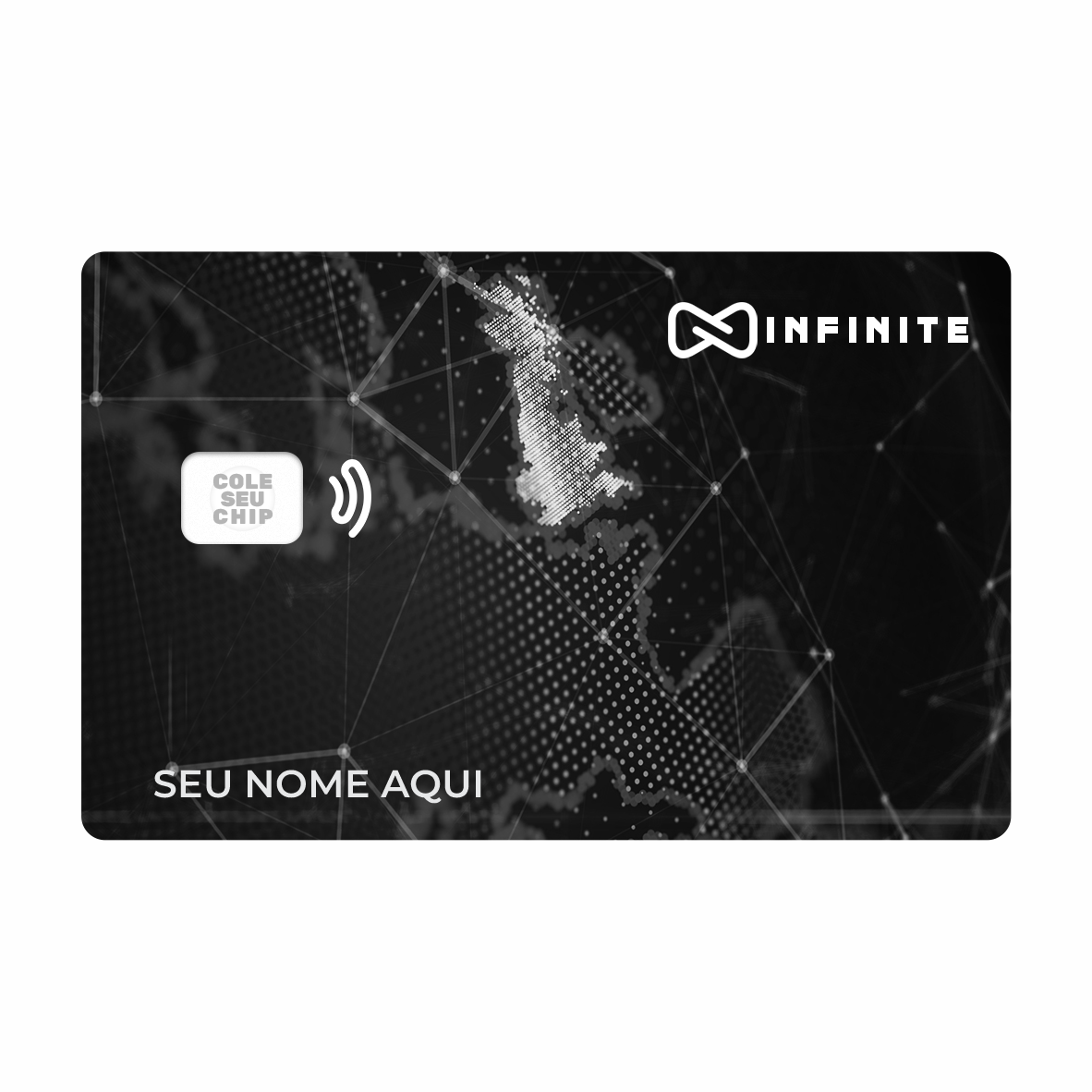 METACARD - Cartão De Plástico Com Impressão Digital UV - Infinite Black