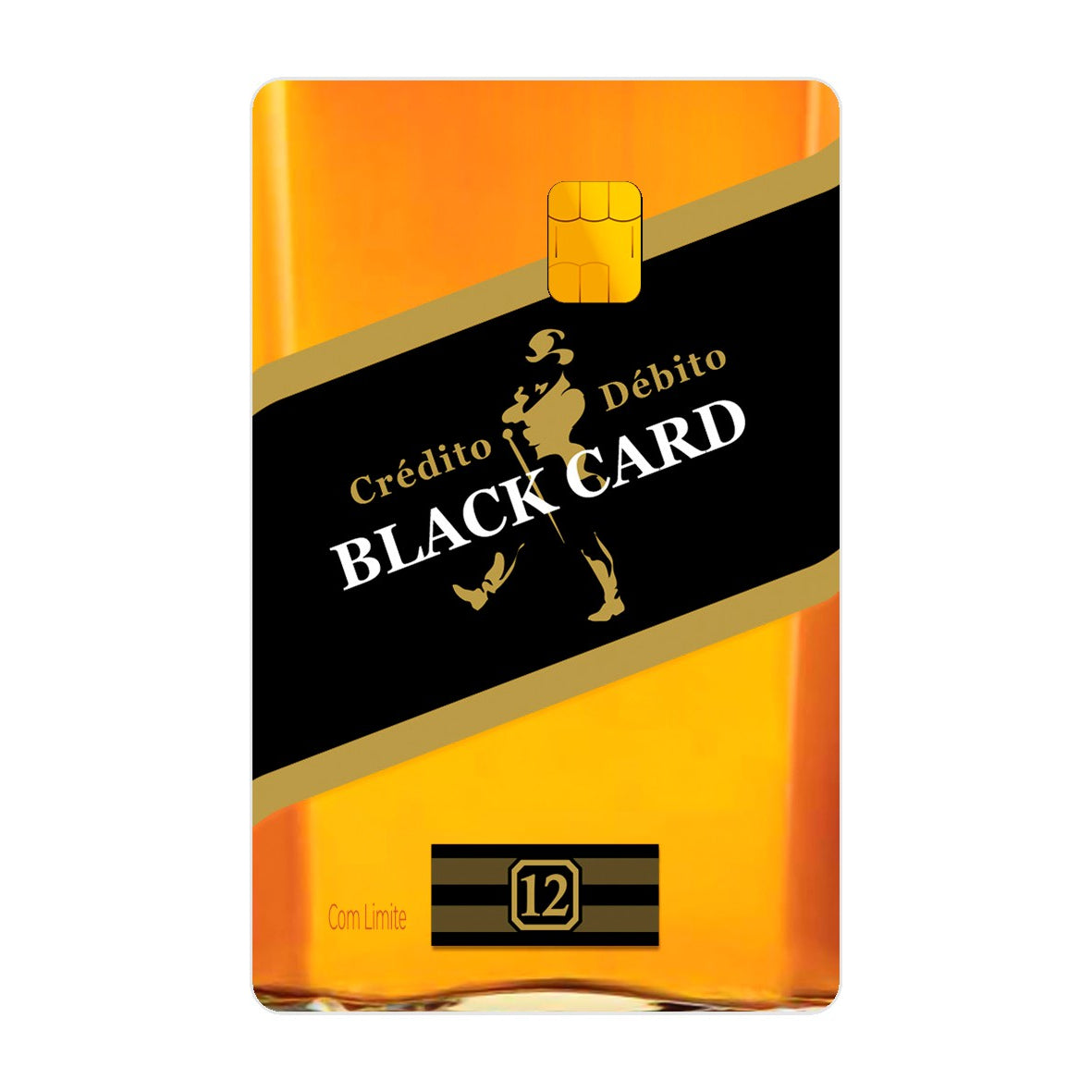 CAPACARD - Película Adesiva Para Cartão - Black Card