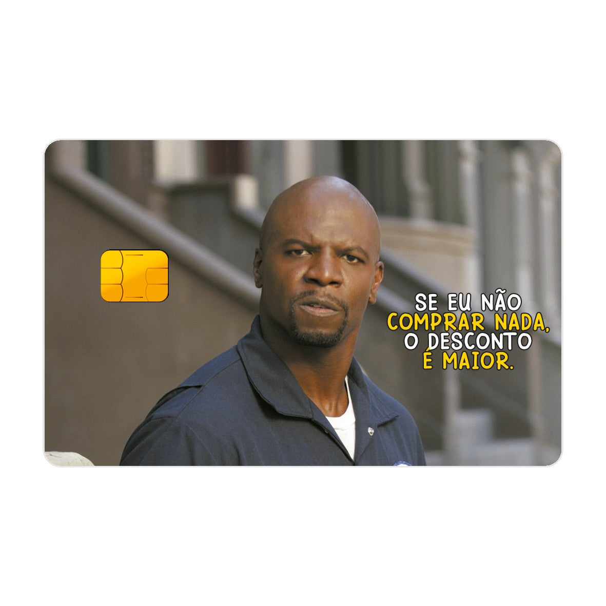 CAPACARD - Película Adesiva Para Cartão - Julius Com Frase