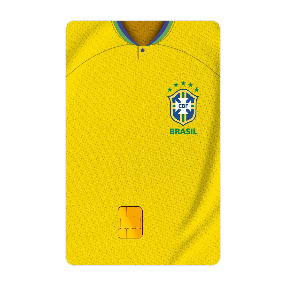 CAPACARD - Película Adesiva Para Cartão - Camisa Seleção Brasileira C1