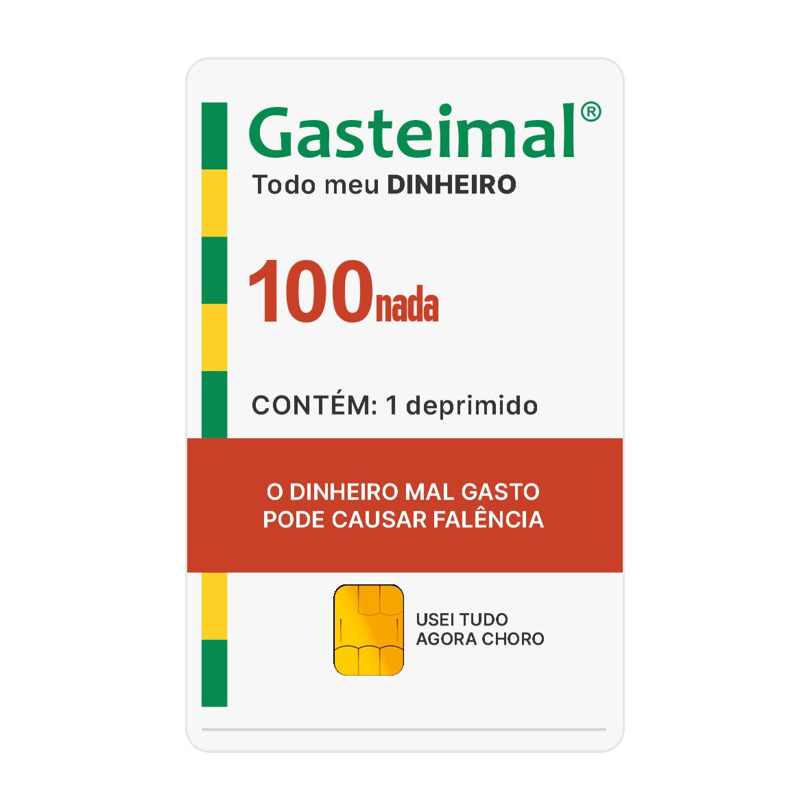 CAPACARD - Película Adesiva Para Cartão - Gasteimal
