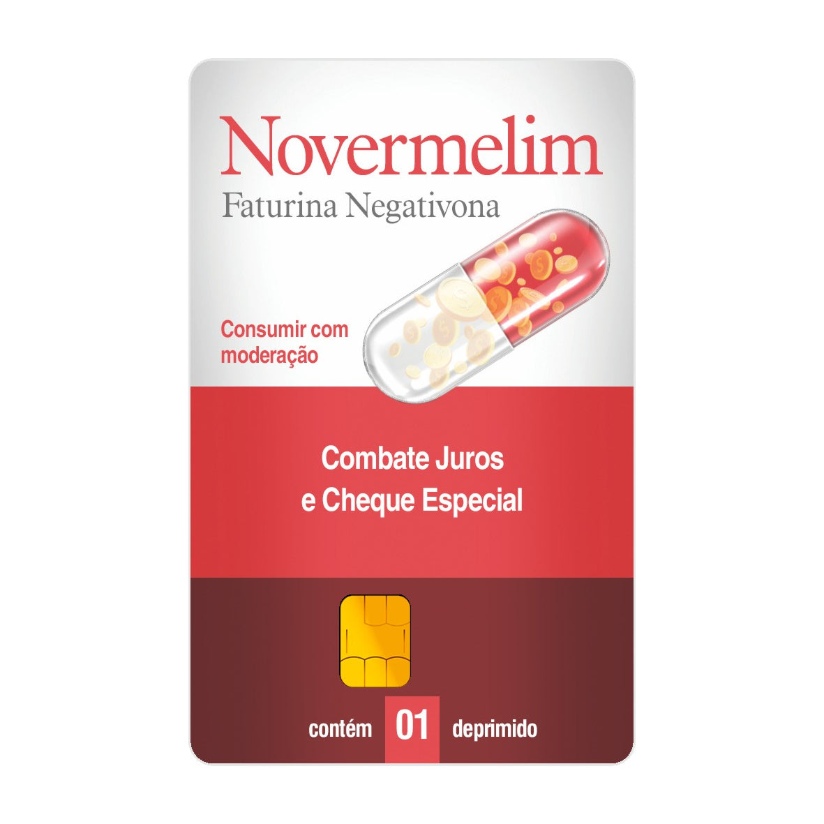 CAPACARD - Película Adesiva Para Cartão - Novermelim
