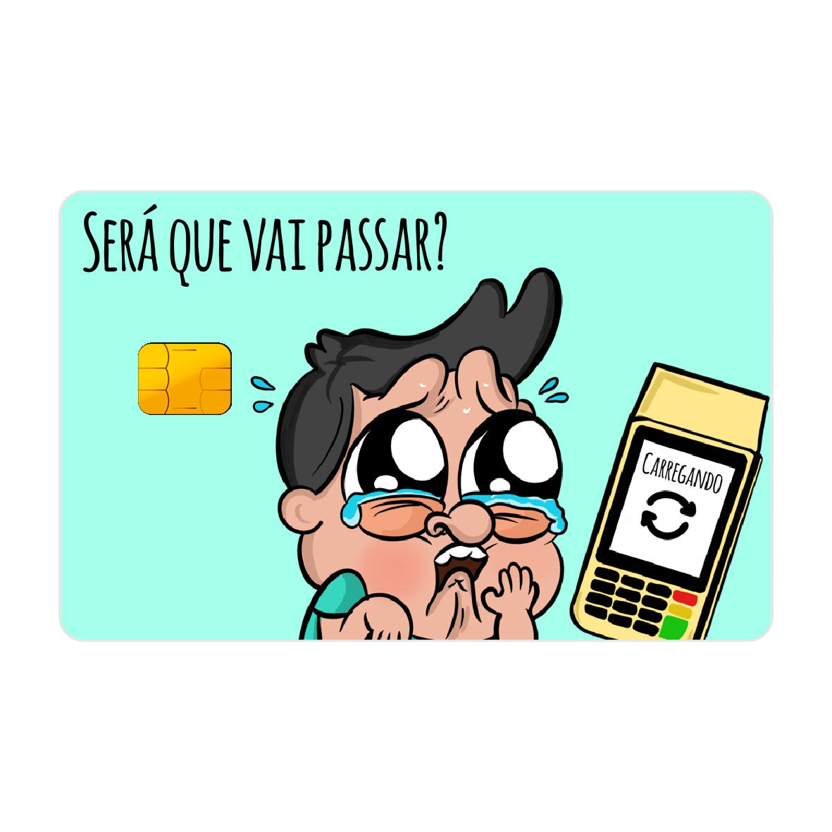 CAPACARD - Película Adesiva Para Cartão - Será Que Vai Passar