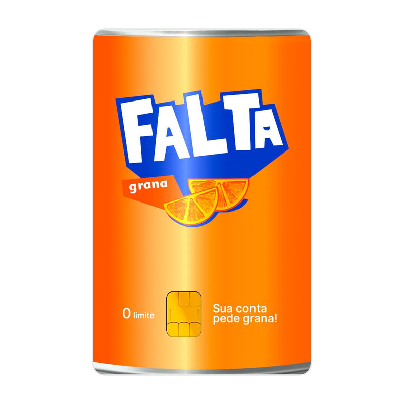 CAPACARD - Película Adesiva Para Cartão - Falta Grana