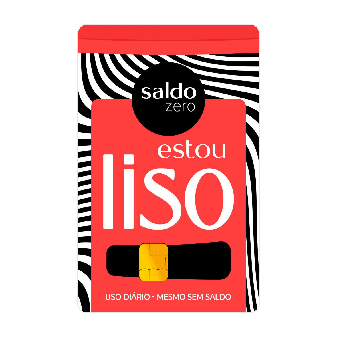 CAPACARD - Película Adesiva Para Cartão - Estou Liso