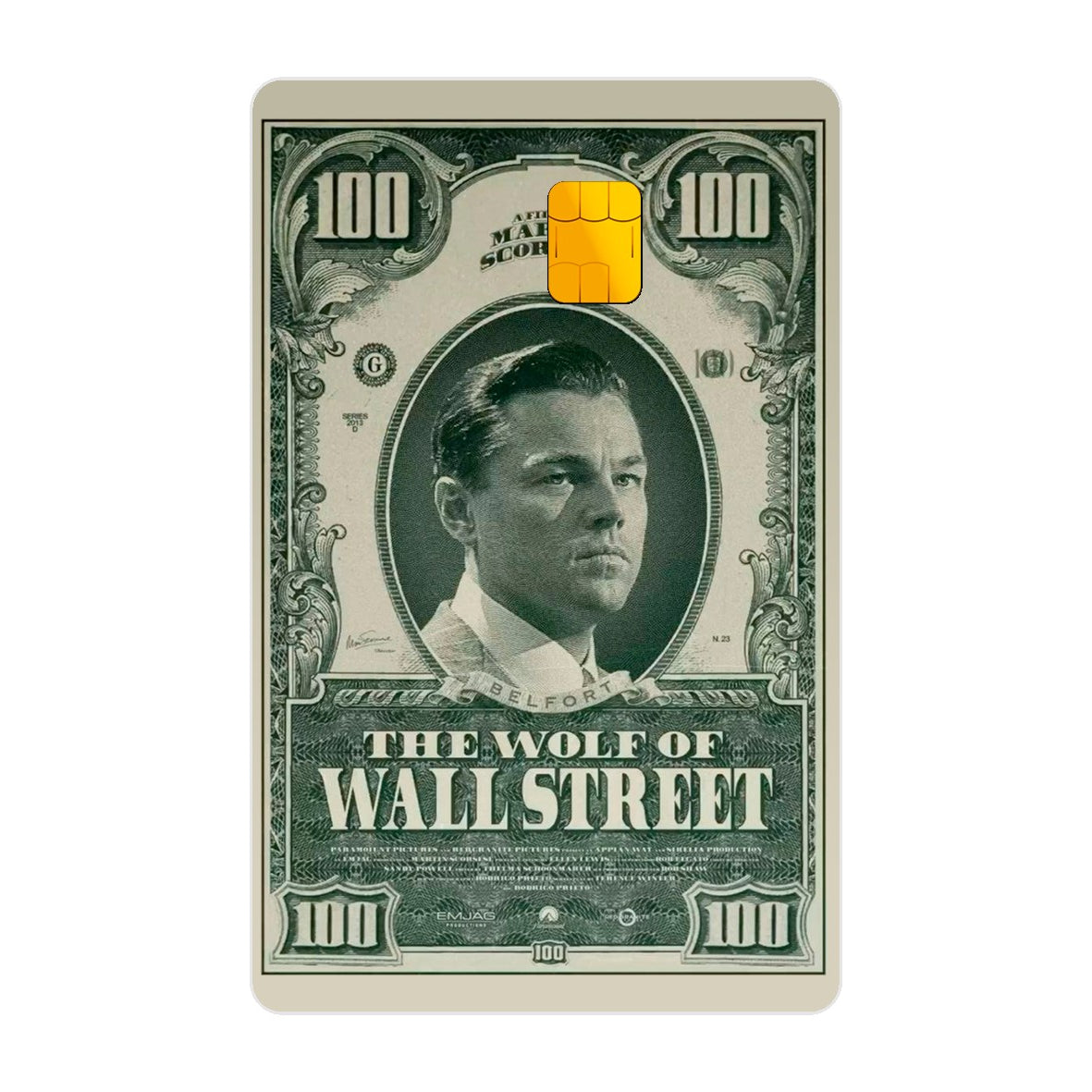 CAPACARD - Película Adesiva Para Cartão - The Wolf Of Wall Street