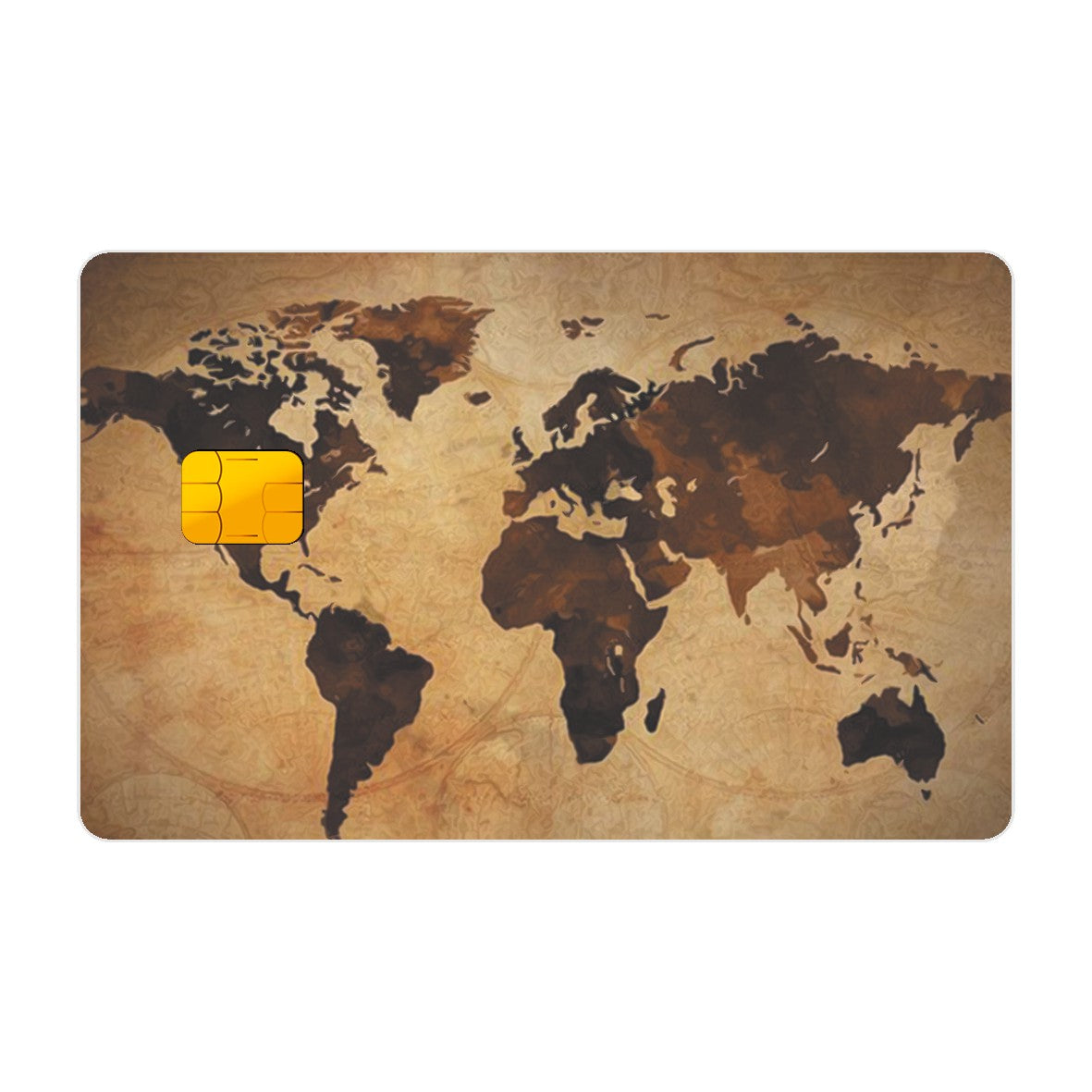 CAPACARD - Película Adesiva Para Cartão -  Mapa Vintage