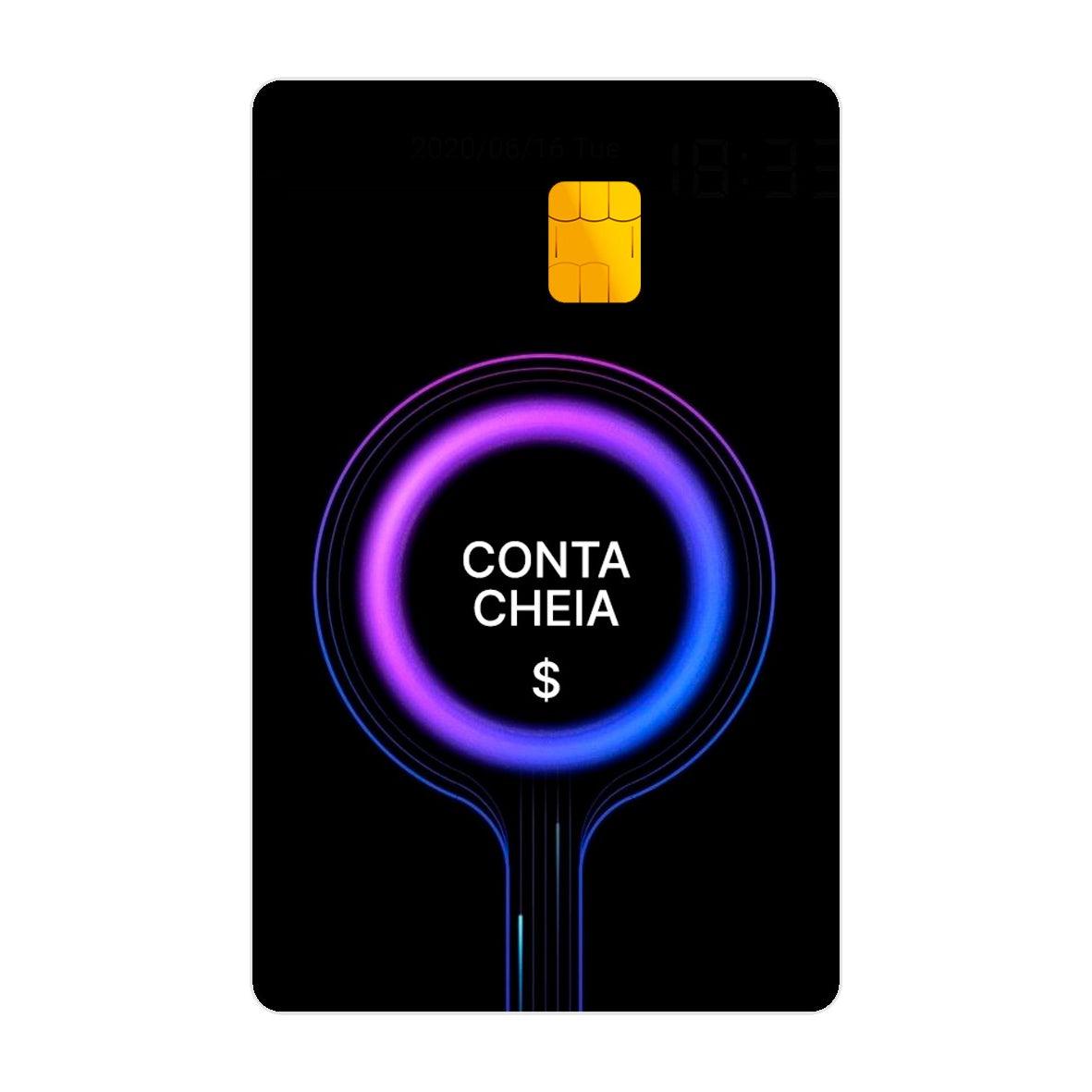 CAPACARD - Película Adesiva Para Cartão - Conta Cheia