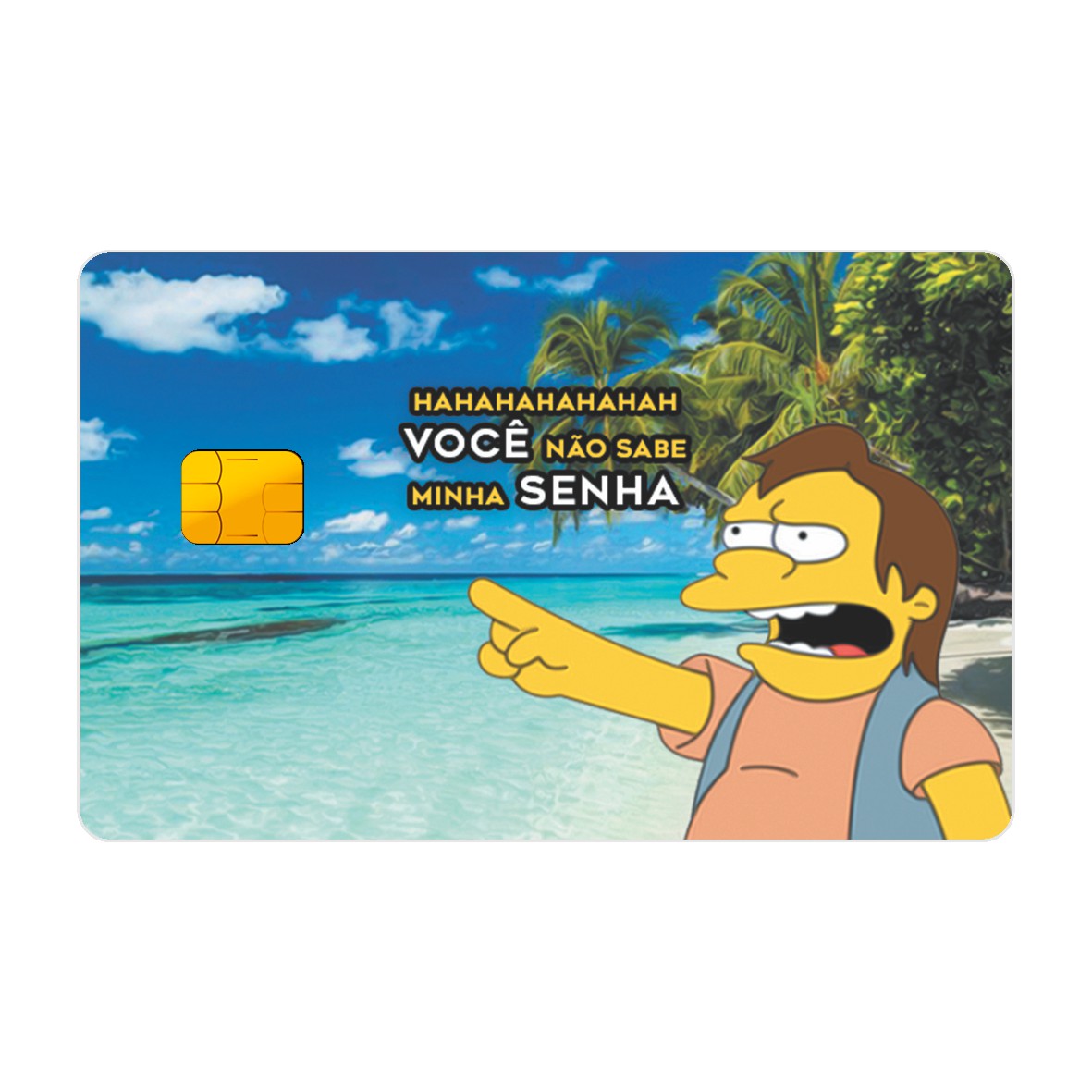 CAPACARD - Película Adesiva Para Cartão - Não Sabe Minha Senha