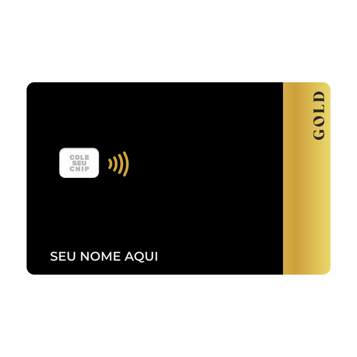METACARD - Cartão De Plástico Com Impressão Digital UV - Gold