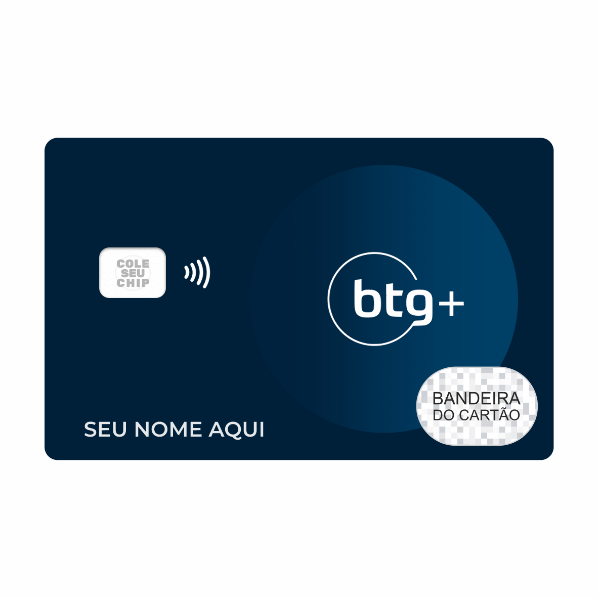 METACARD - Cartão De Plástico Com Impressão Digital UV - BTG+