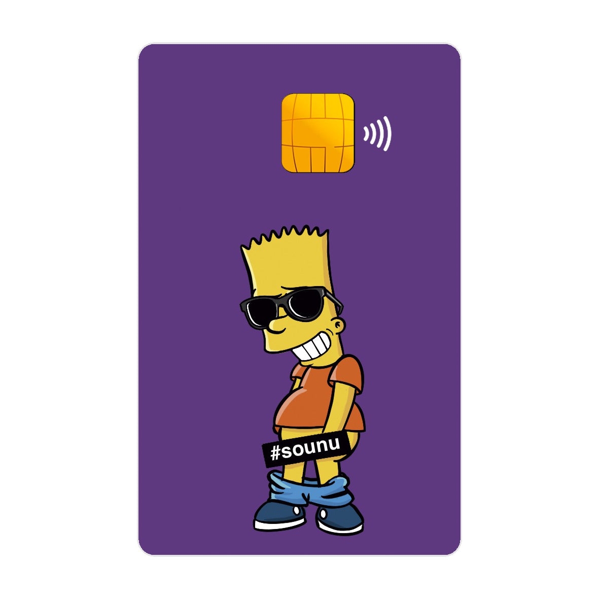 CAPACARD - Película Adesiva Para Cartão - Bart Sou NU