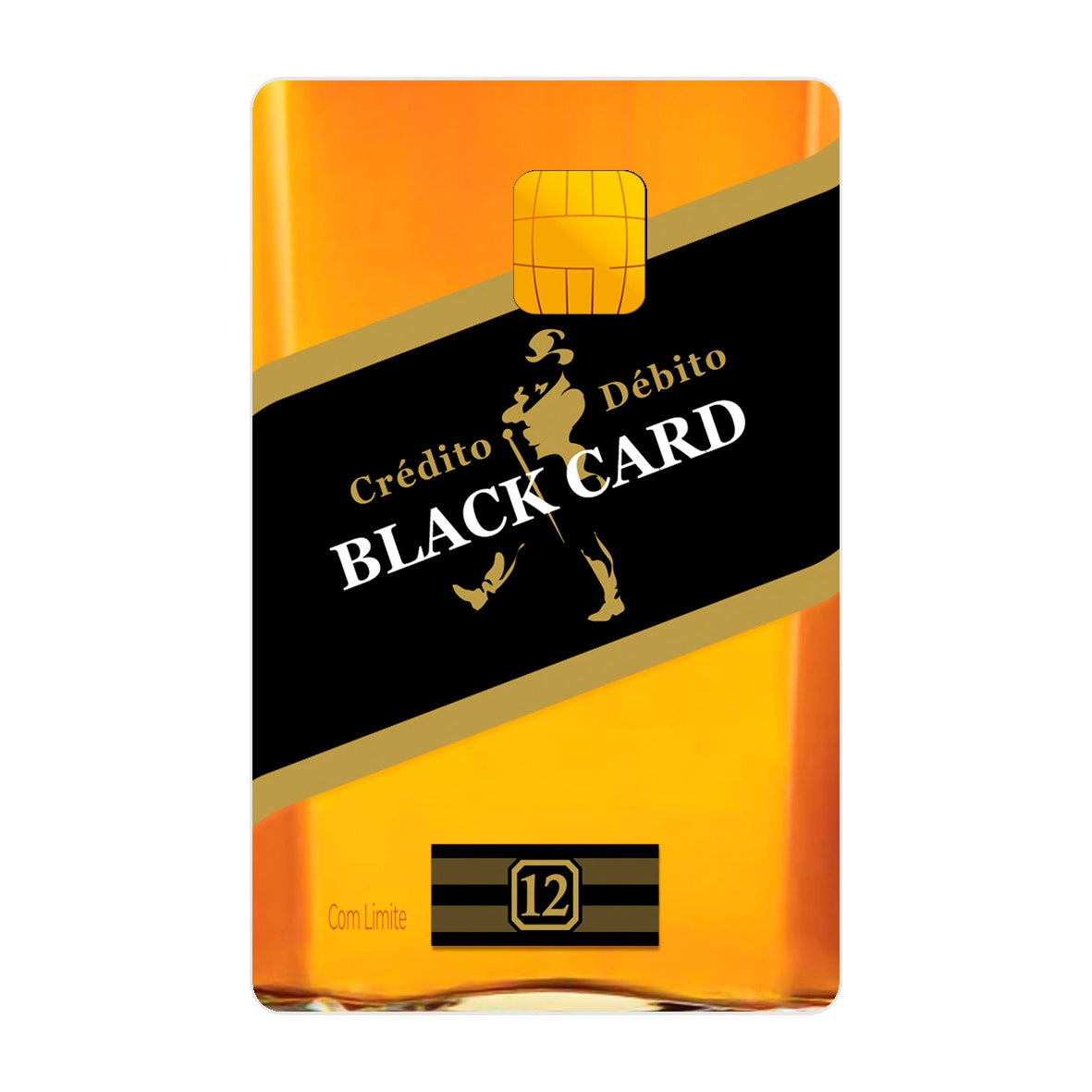 CAPACARD - Película Adesiva Para Cartão - Black Card