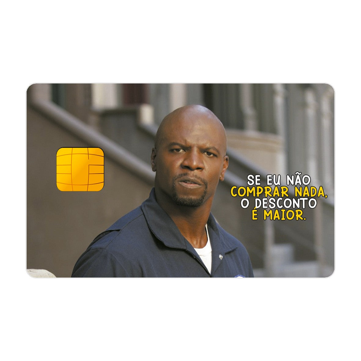 CAPACARD - Película Adesiva Para Cartão - Julius Com Frase