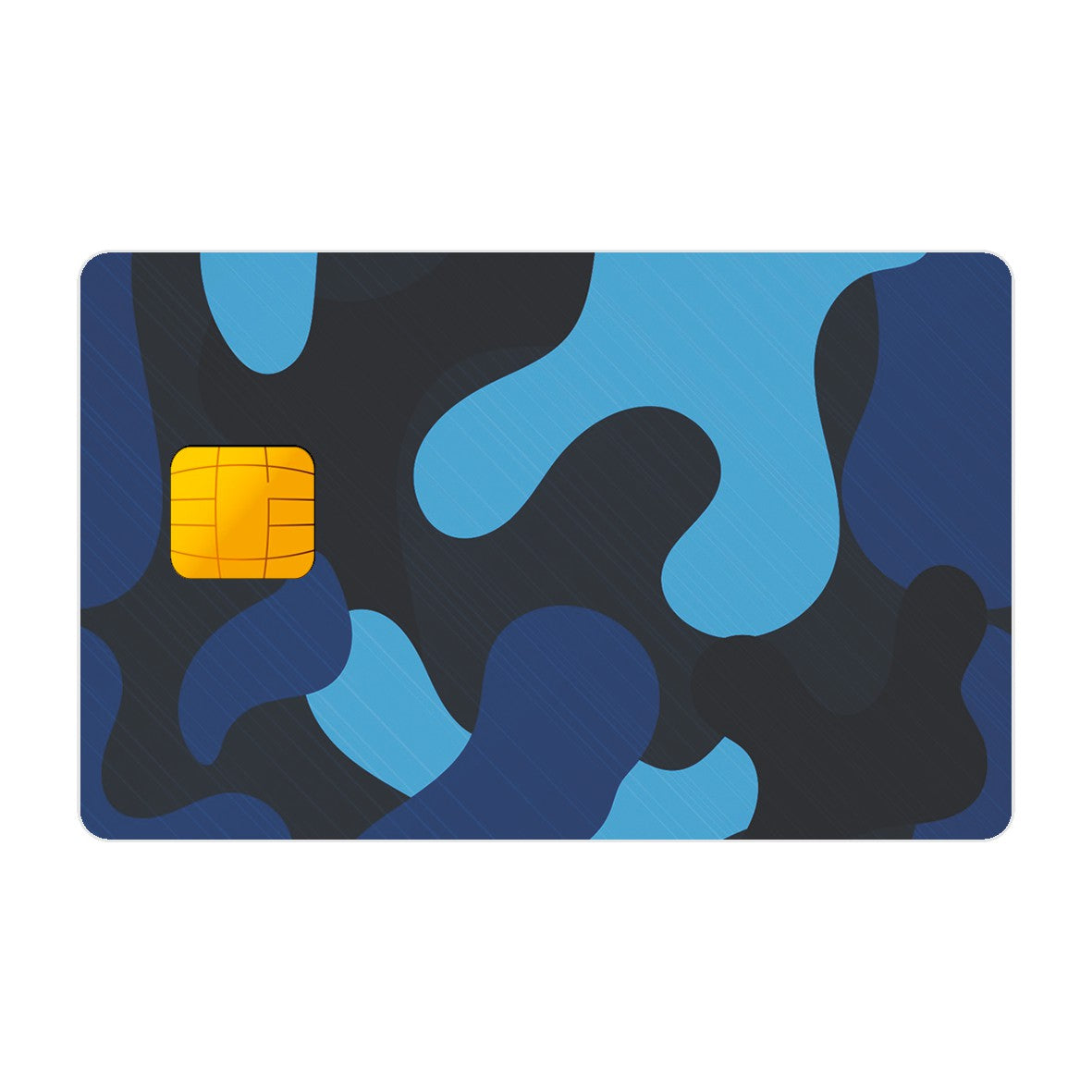CAPACARD - Película Adesiva Para Cartão - Camuflagem Azul