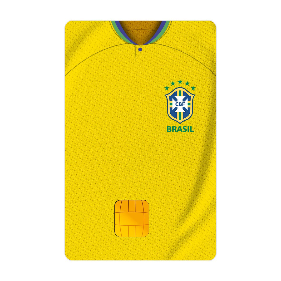 CAPACARD - Película Adesiva Para Cartão - Camisa Seleção Brasileira C1