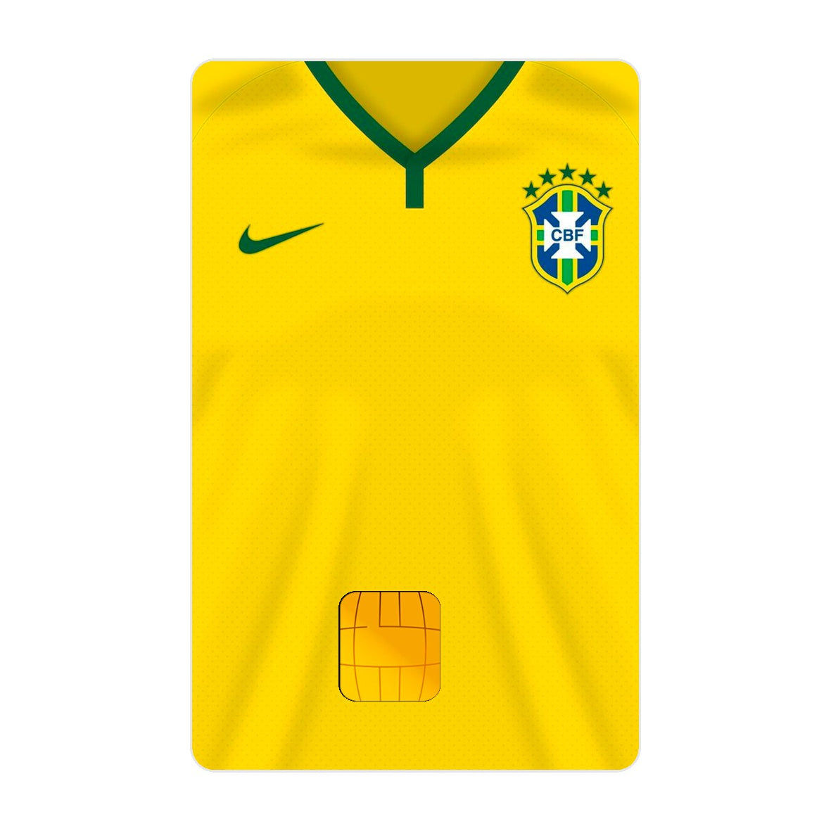 CAPACARD - Película Adesiva Para Cartão - Camisa Seleção Brasileira C4