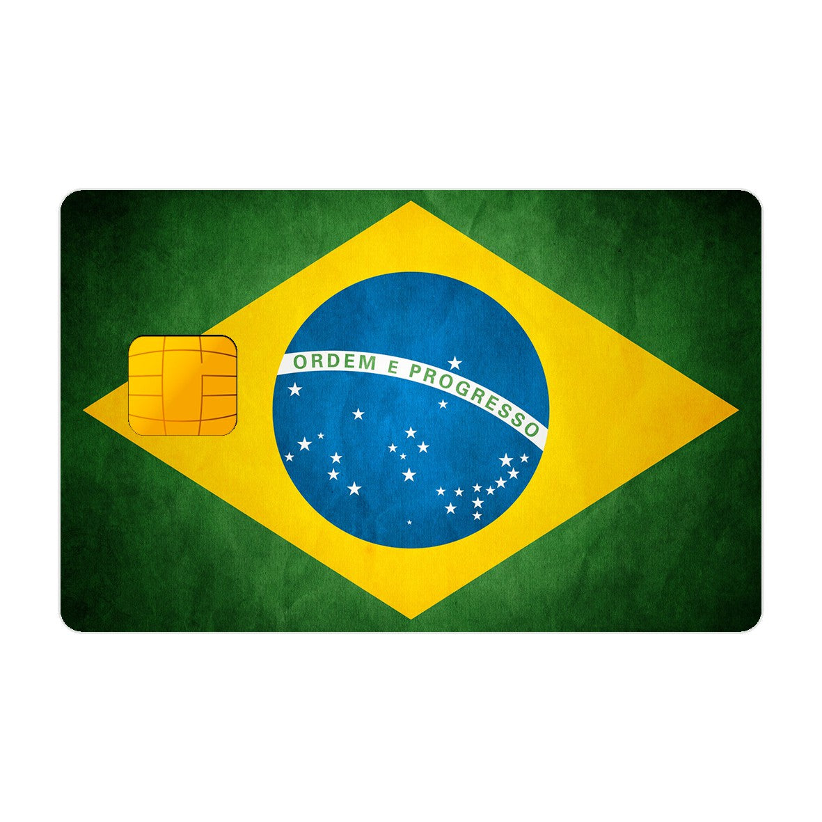 CAPACARD - Película Adesiva Para Cartão - Bandeira Do Brasil