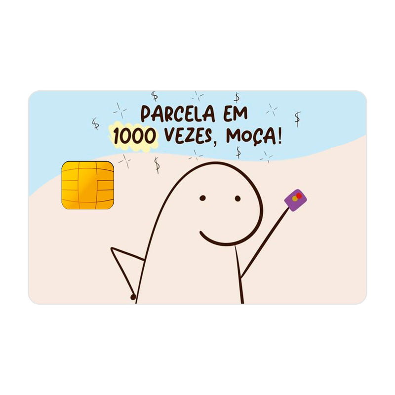 CAPACARD - Película Adesiva Para Cartão - Parcela Em 1000 Vezes Moça