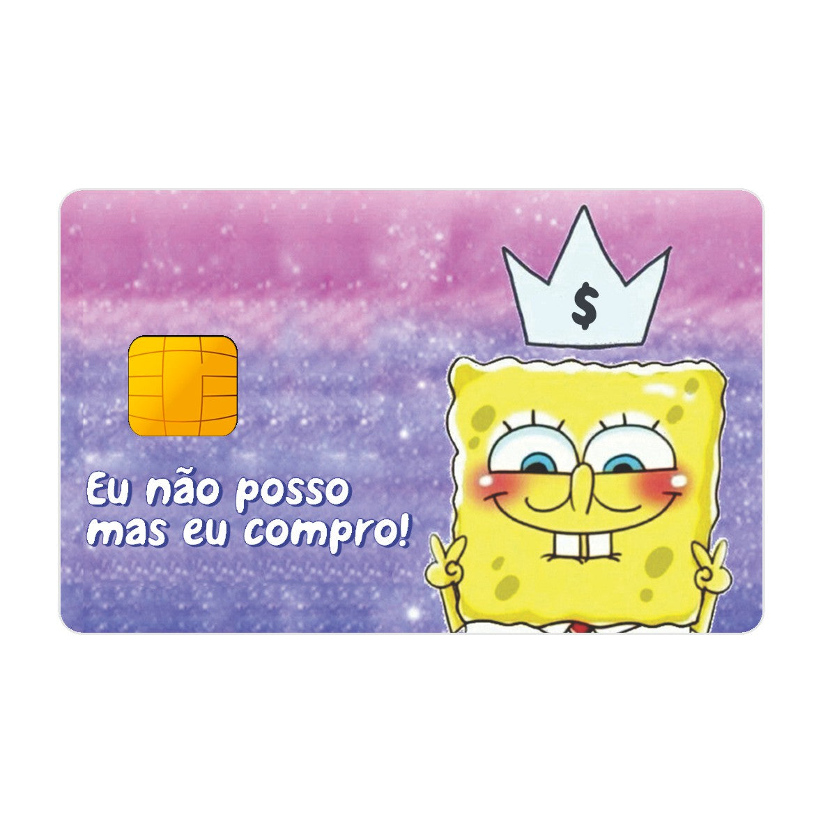 CAPACARD - Película Adesiva Para Cartão - Eu Não Posso Mas Eu Compro