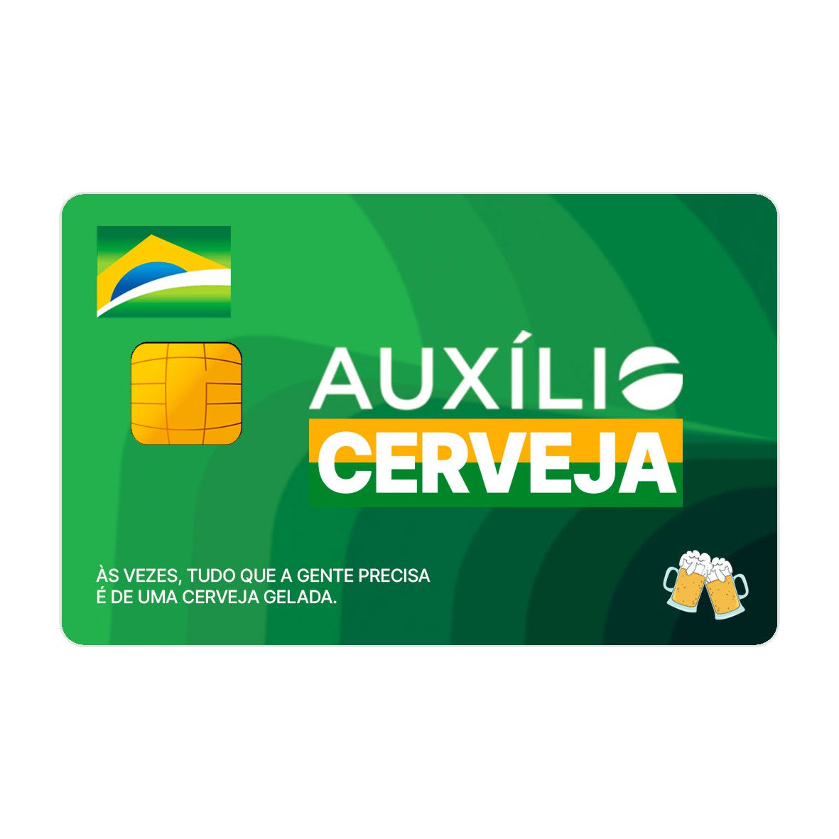 CAPACARD - Película Adesiva Para Cartão - Auxílio Cerveja