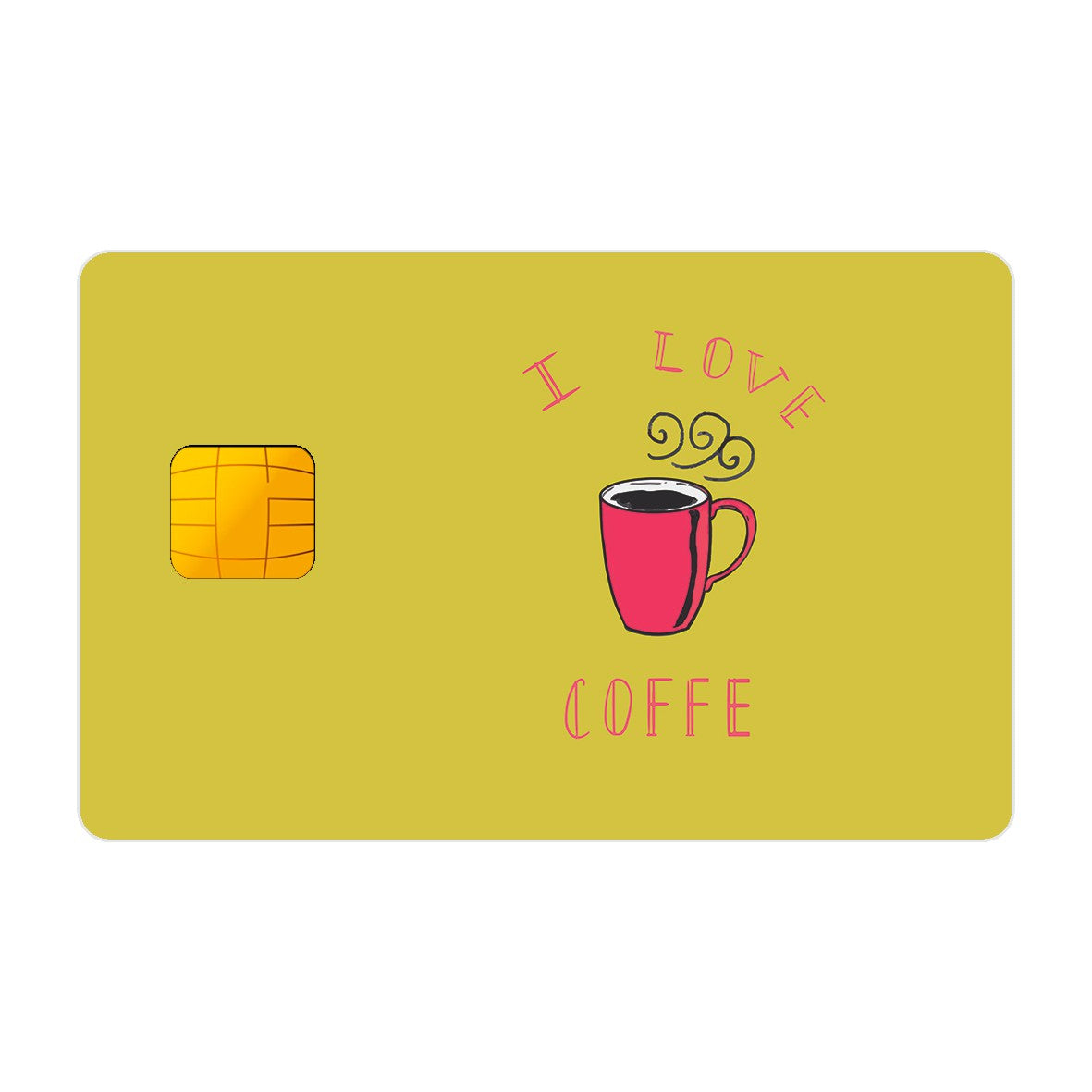 CAPACARD - Película Adesiva Para Cartão - I Love Coffe