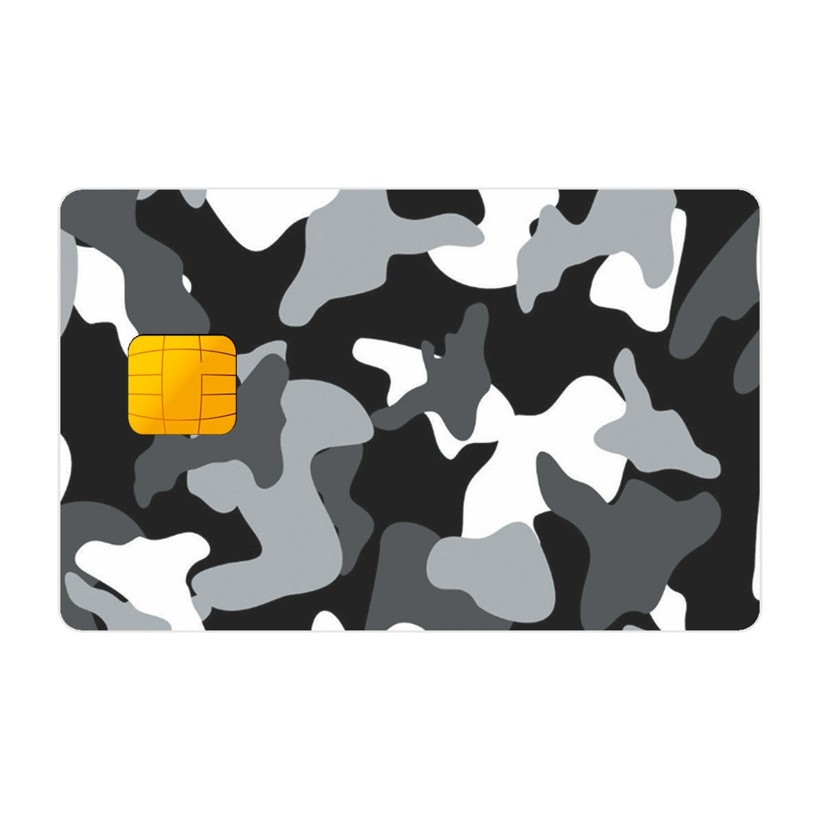 CAPACARD - Película Adesiva Para Cartão - Camuflagem Preto E Cinza
