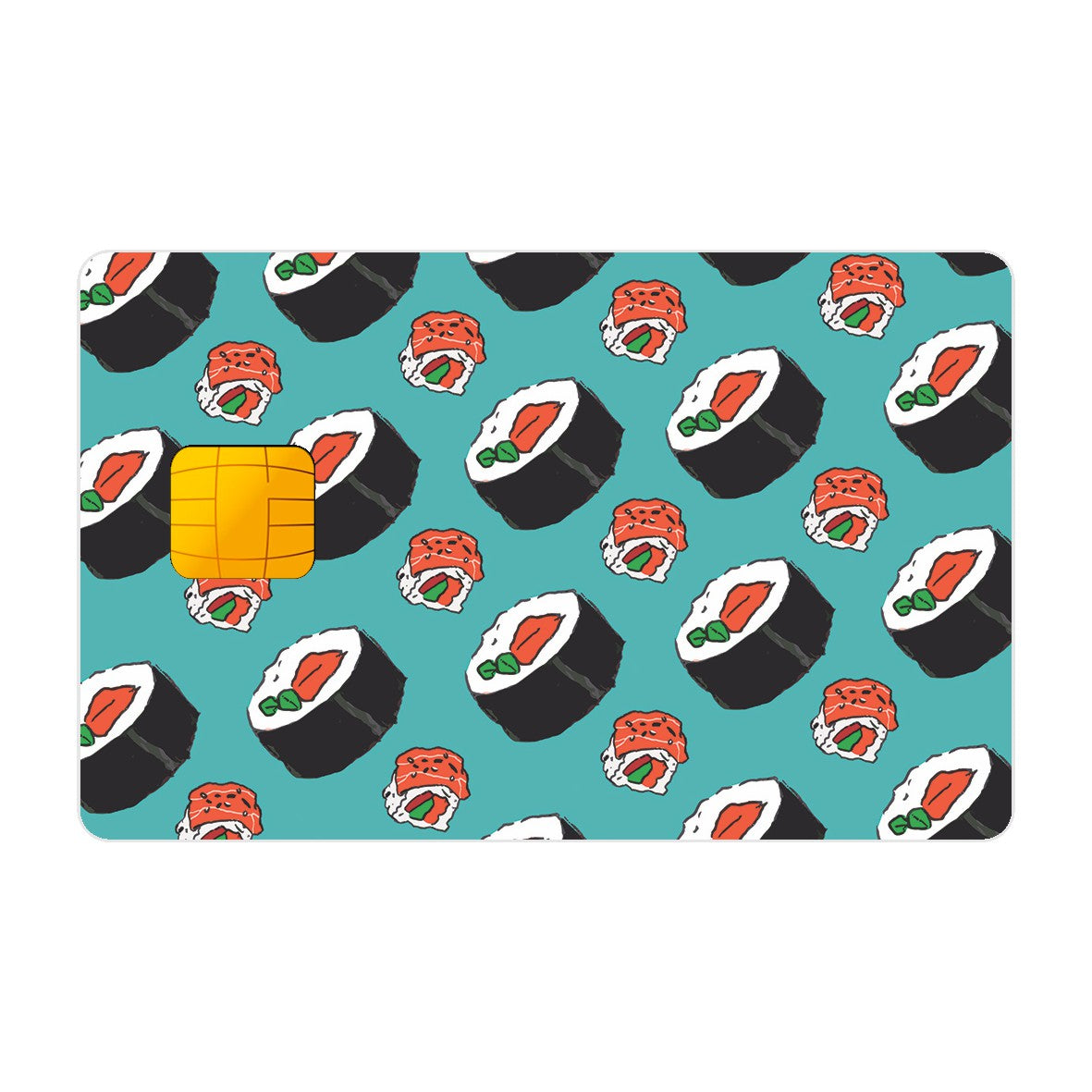 CAPACARD - Película Adesiva Para Cartão - Sushi