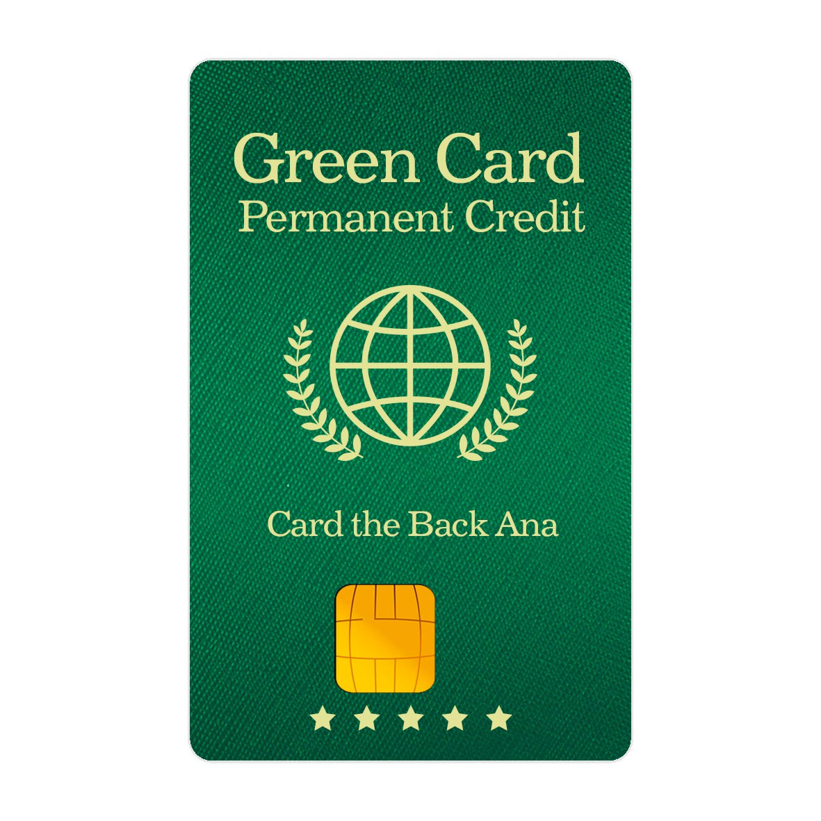 CAPACARD - Película Adesiva Para Cartão - Green Card