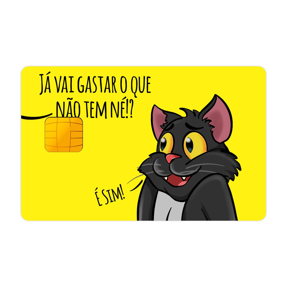 CAPACARD - Película Adesiva Para Cartão - Já Vai Gastar O Que Não Tem Né