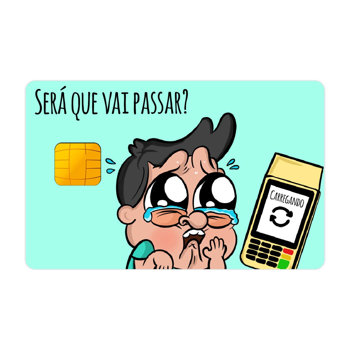 CAPACARD - Película Adesiva Para Cartão - Será Que Vai Passar