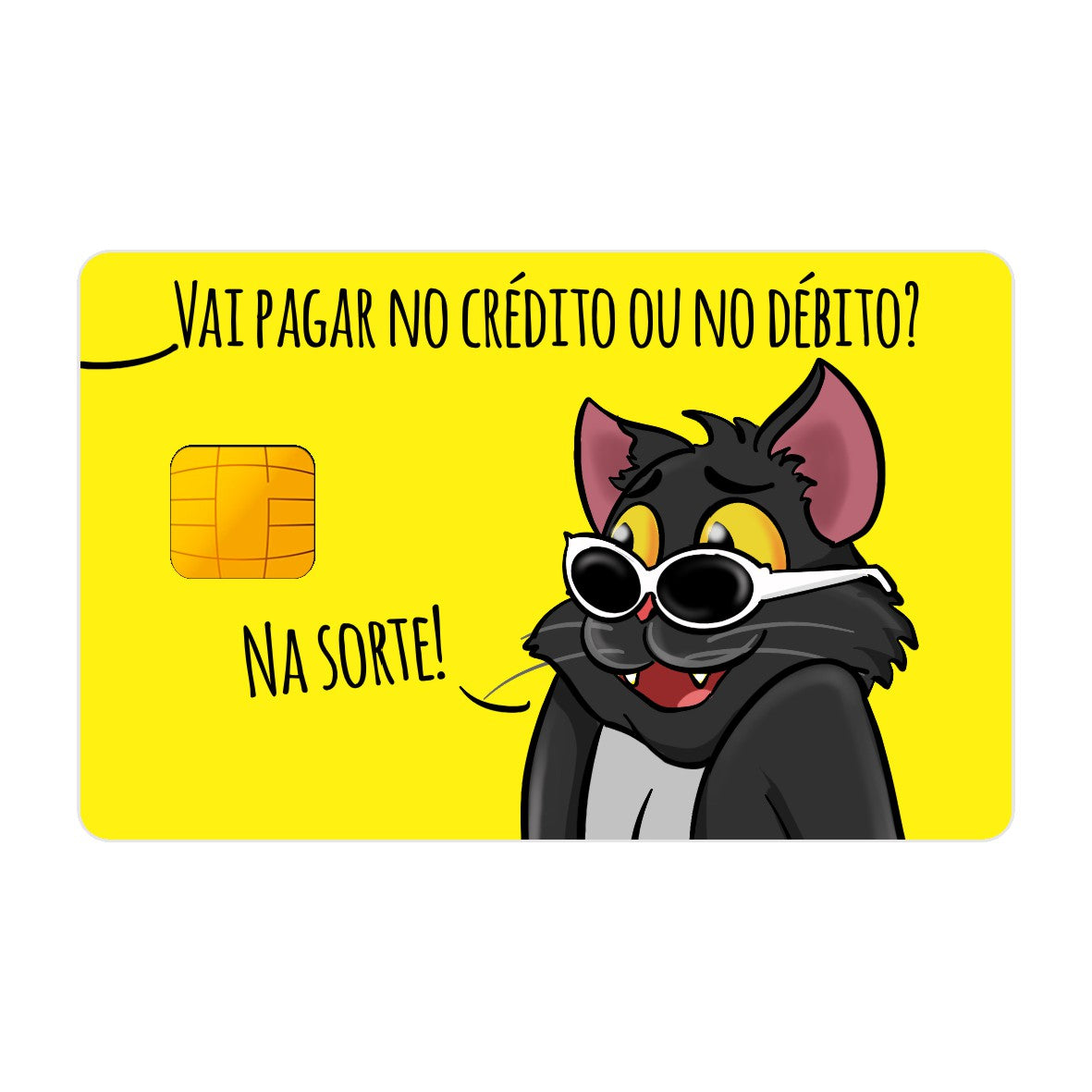 CAPACARD - Película Adesiva Para Cartão - Vai Pagar No Crédito Ou No Débito