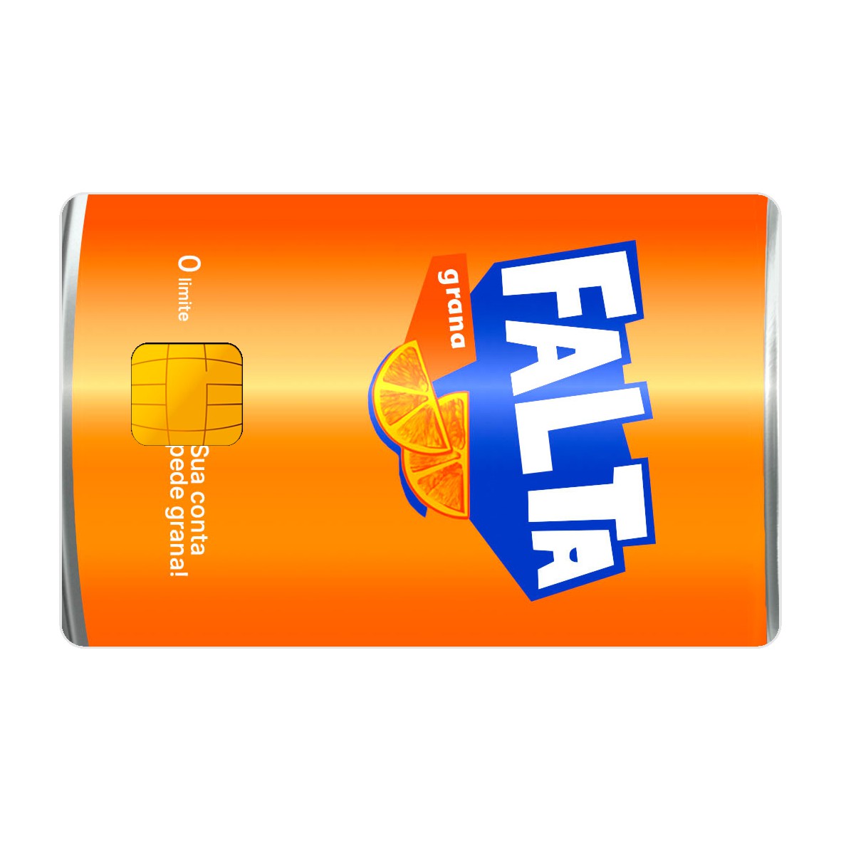 CAPACARD - Película Adesiva Para Cartão - Falta Grana