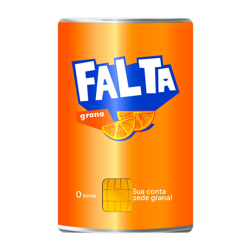 CAPACARD - Película Adesiva Para Cartão - Falta Grana