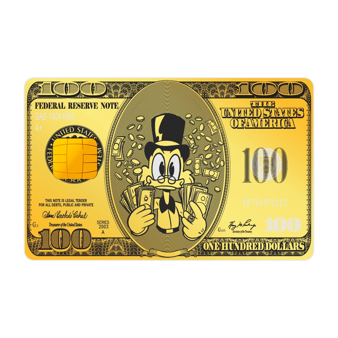 CAPACARD - Película Adesiva Para Cartão - Tio Patinhas