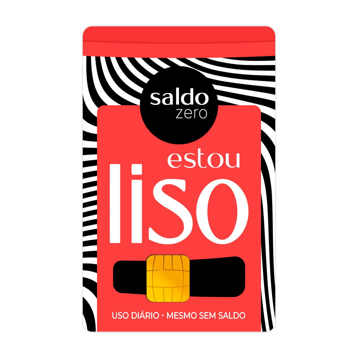 CAPACARD - Película Adesiva Para Cartão - Estou Liso
