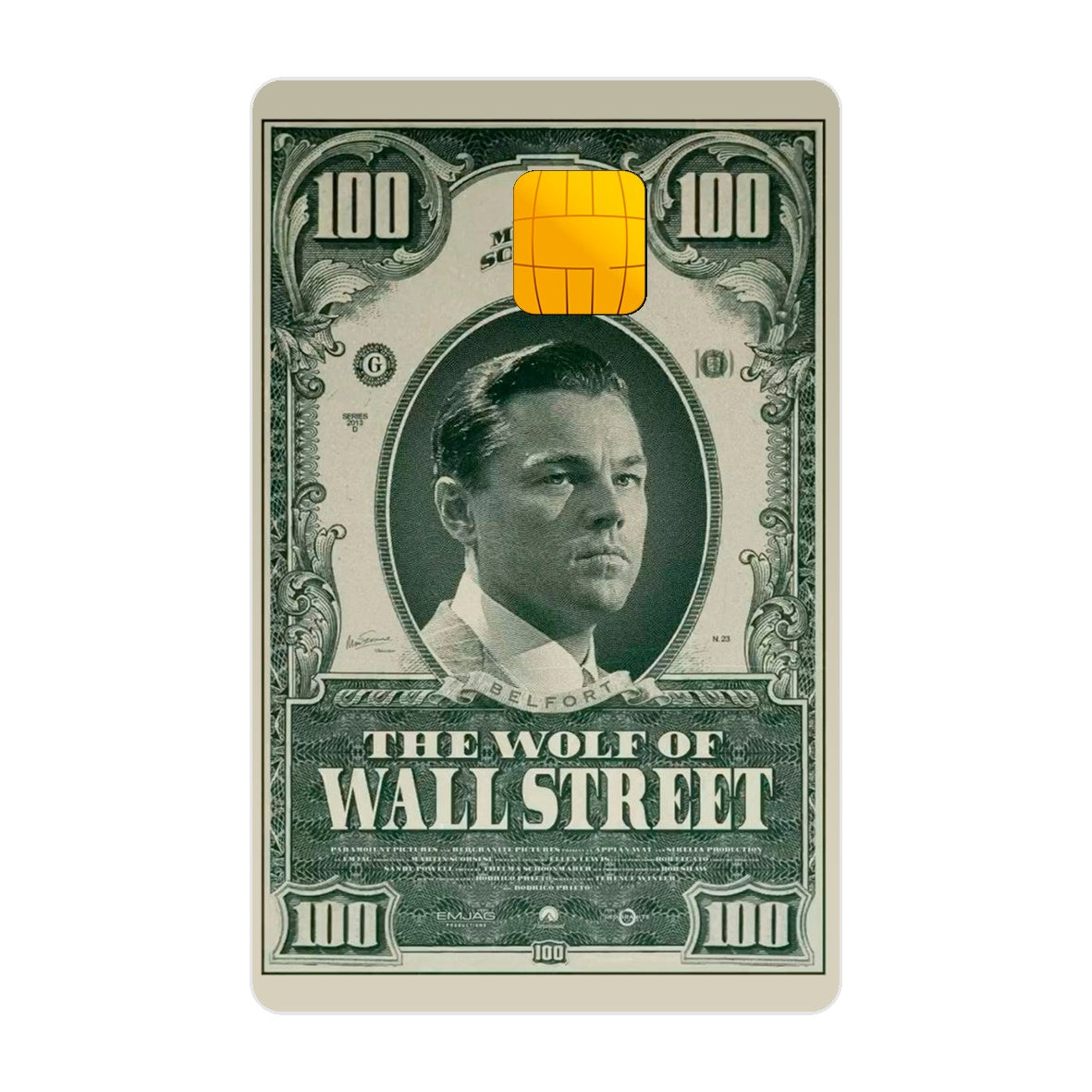 CAPACARD - Película Adesiva Para Cartão - The Wolf Of Wall Street