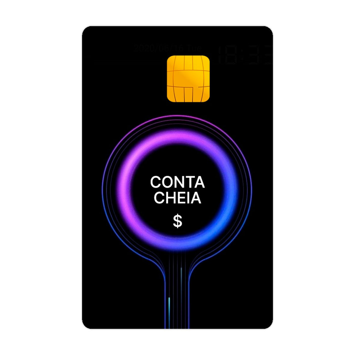 CAPACARD - Película Adesiva Para Cartão - Conta Cheia
