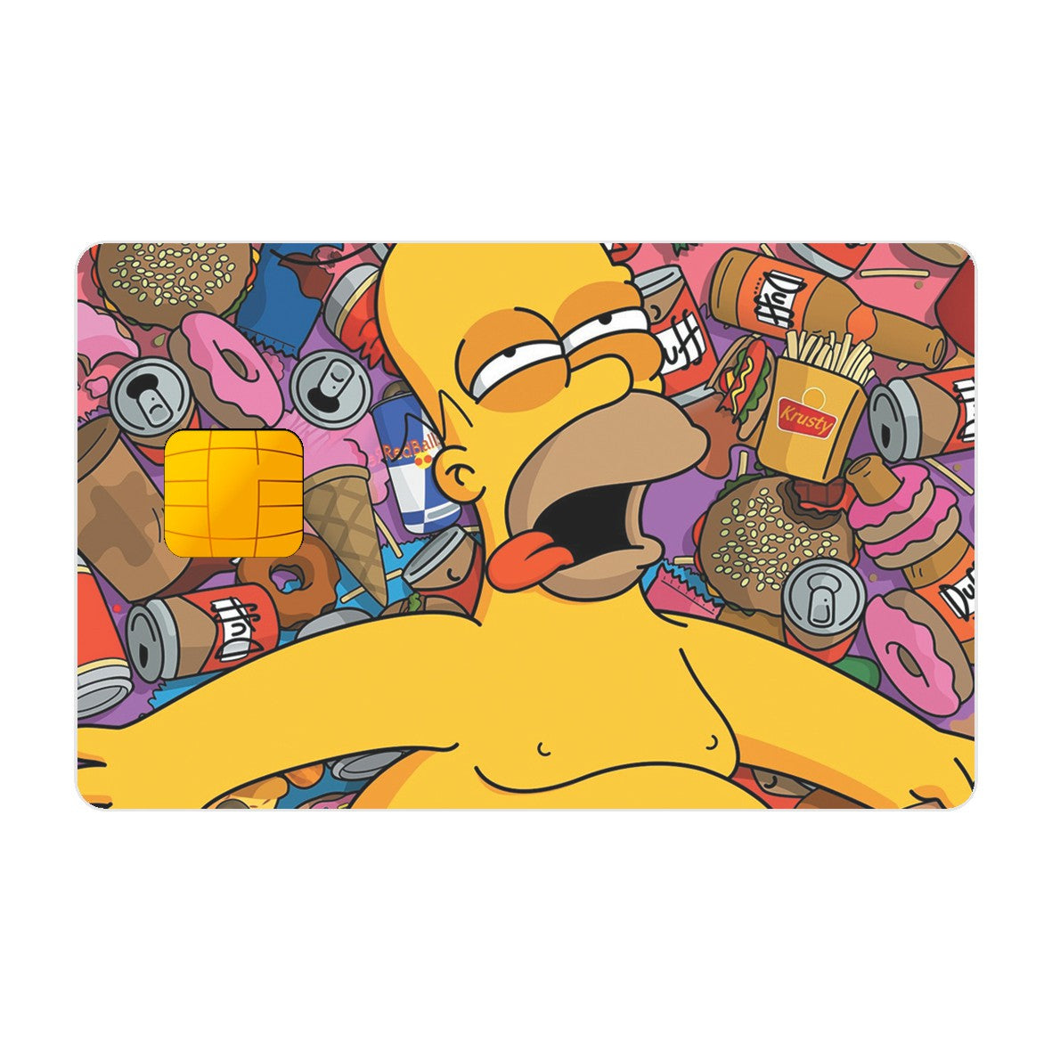 CAPACARD - Película Adesiva Para Cartão - Homer Doidão