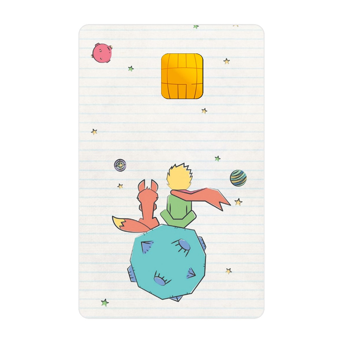 CAPACARD - Película Adesiva Para Cartão - Pequeno Príncipe