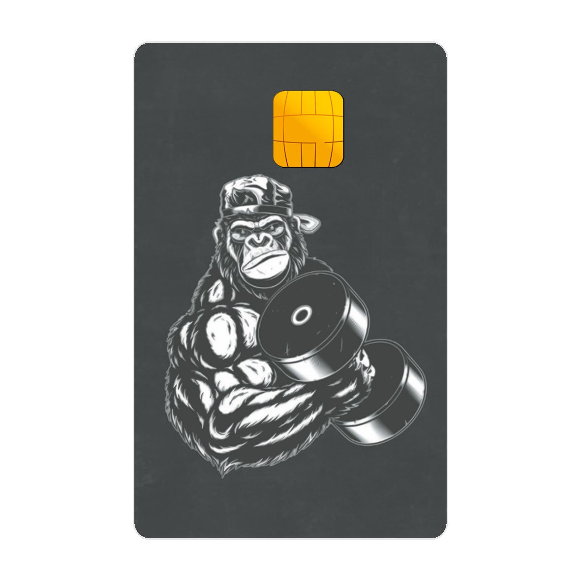 CAPACARD - Película Adesiva Para Cartão - Gorila Malhando