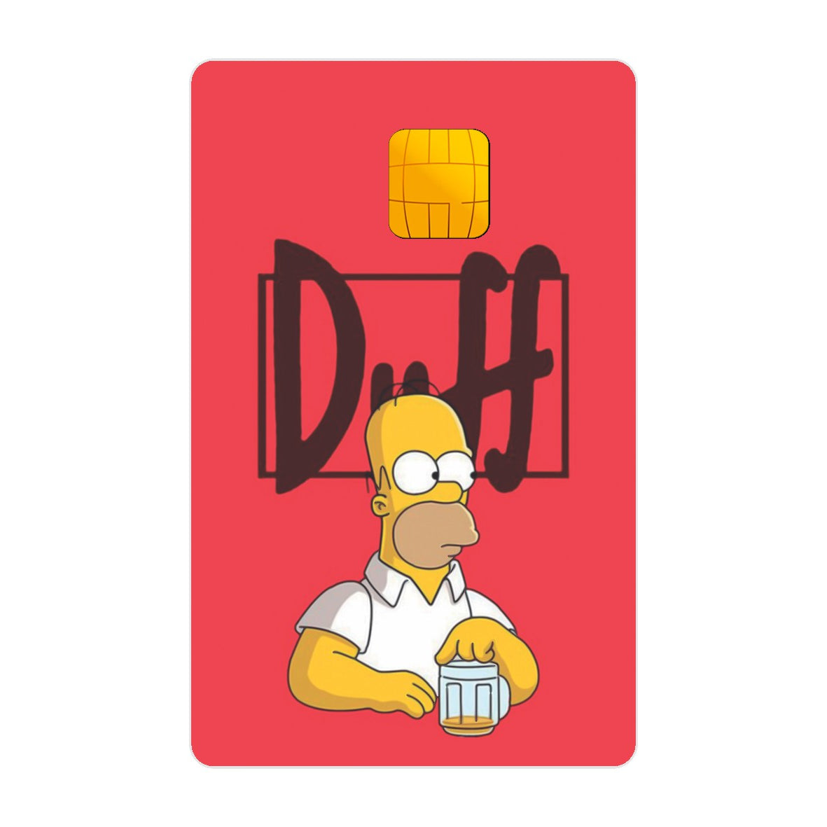 CAPACARD - Película Adesiva Para Cartão - Duff Homer