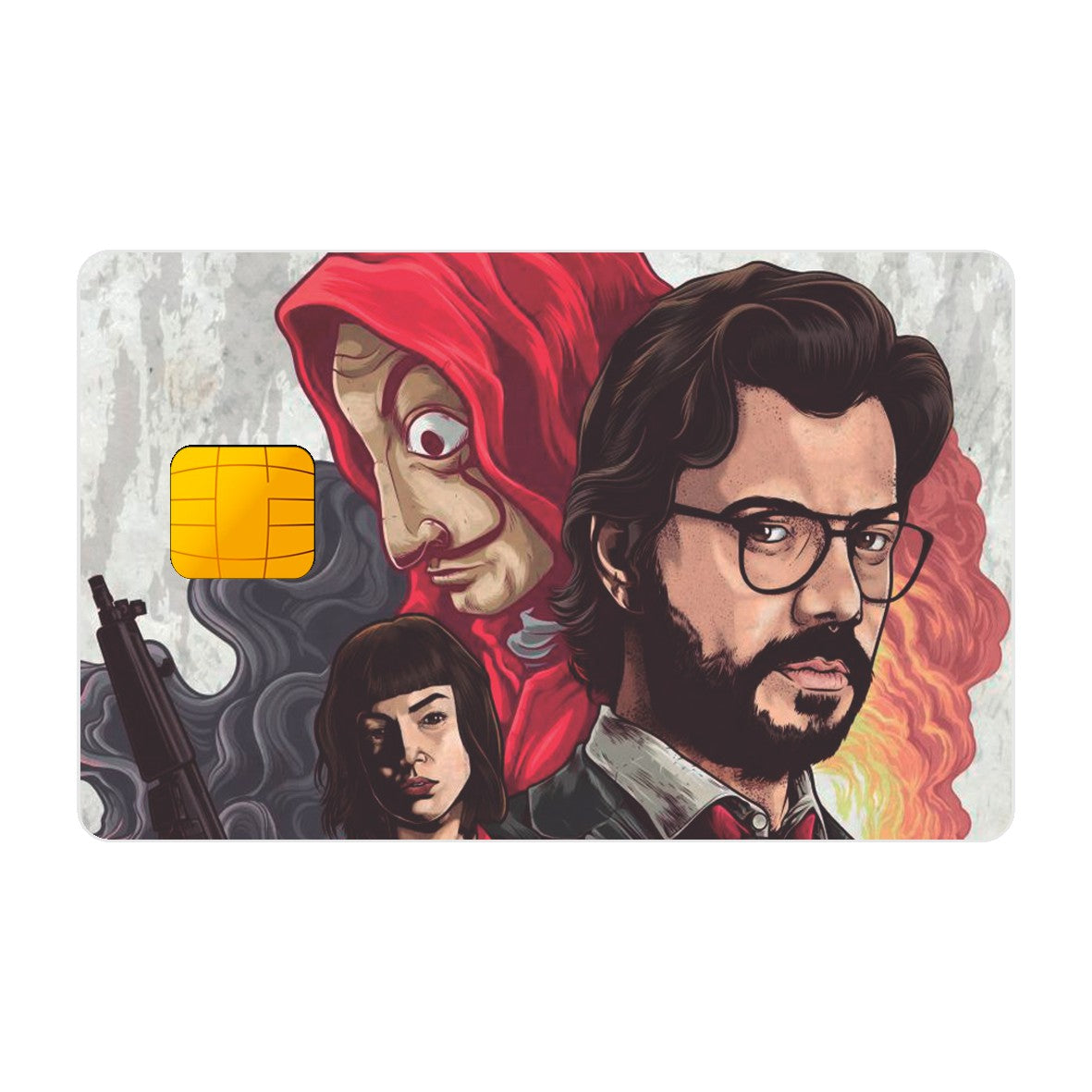 CAPACARD - Película Adesiva Para Cartão - La Casa De Papel Fanart