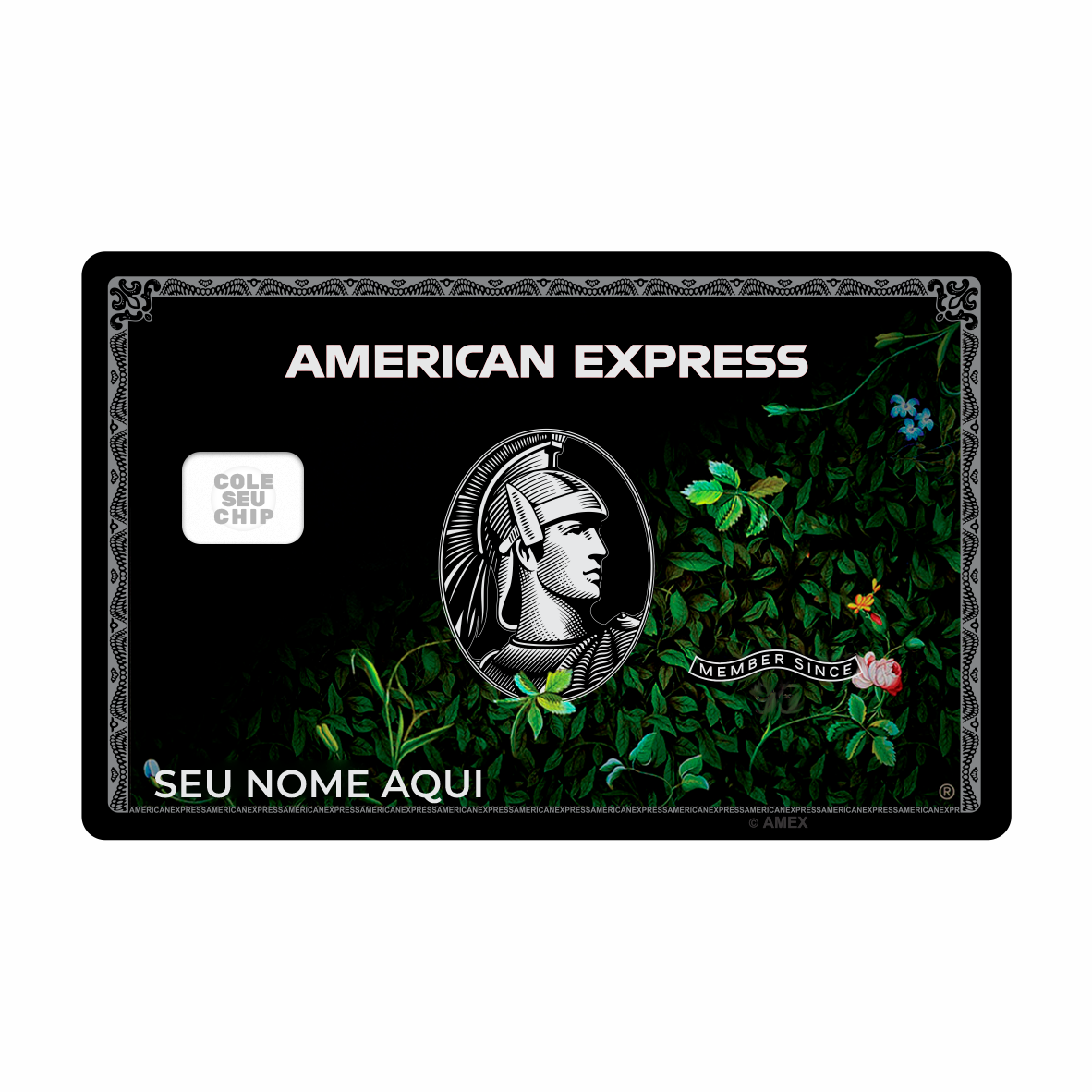 METACARD - Cartão De Plástico Com Impressão Digital UV - Amex Design