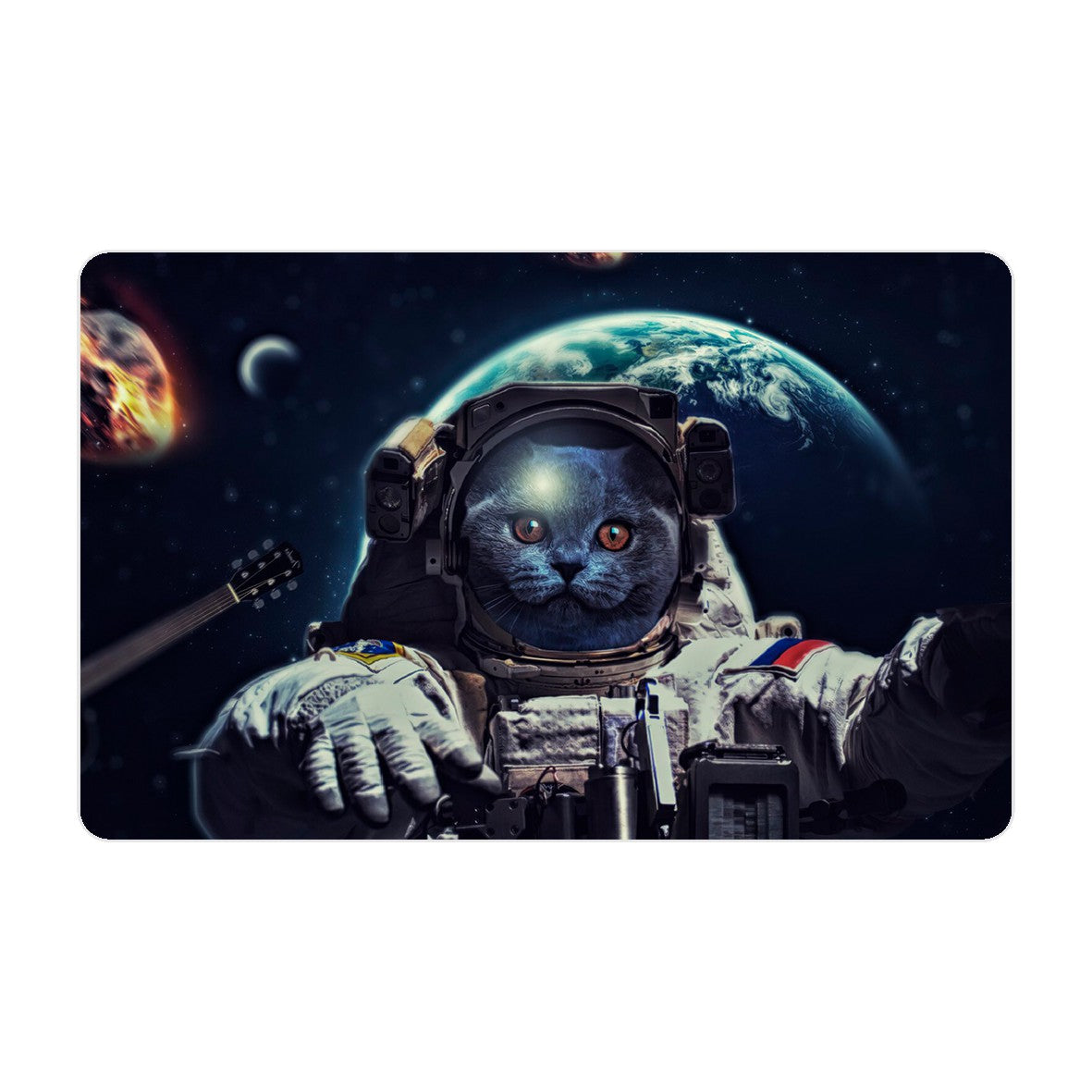CAPACARD - Película Adesiva Para Cartão - Gato Astronauta