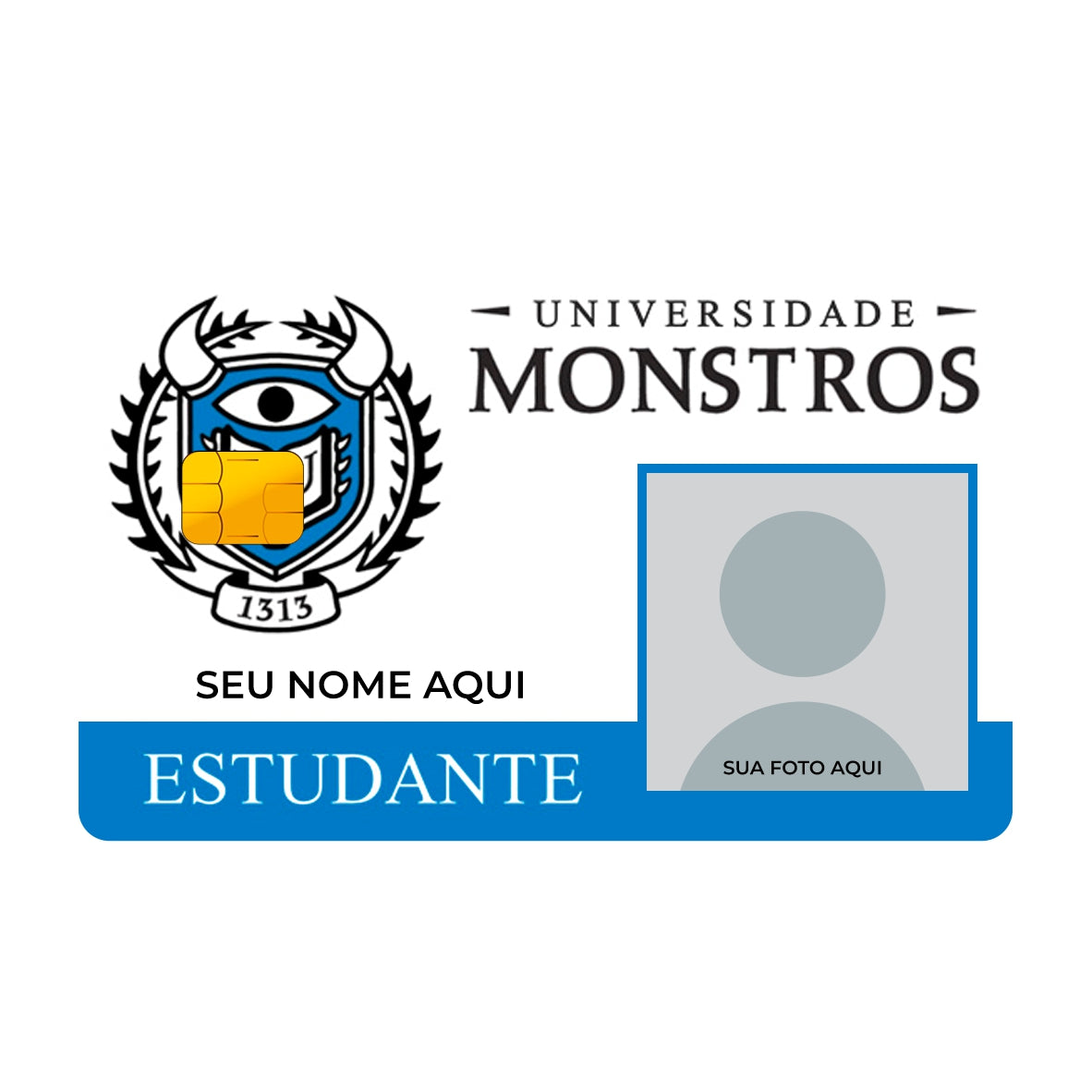 CAPACARD - Película Adesiva Para Cartão - Universidade Monstros (Nome+Foto)