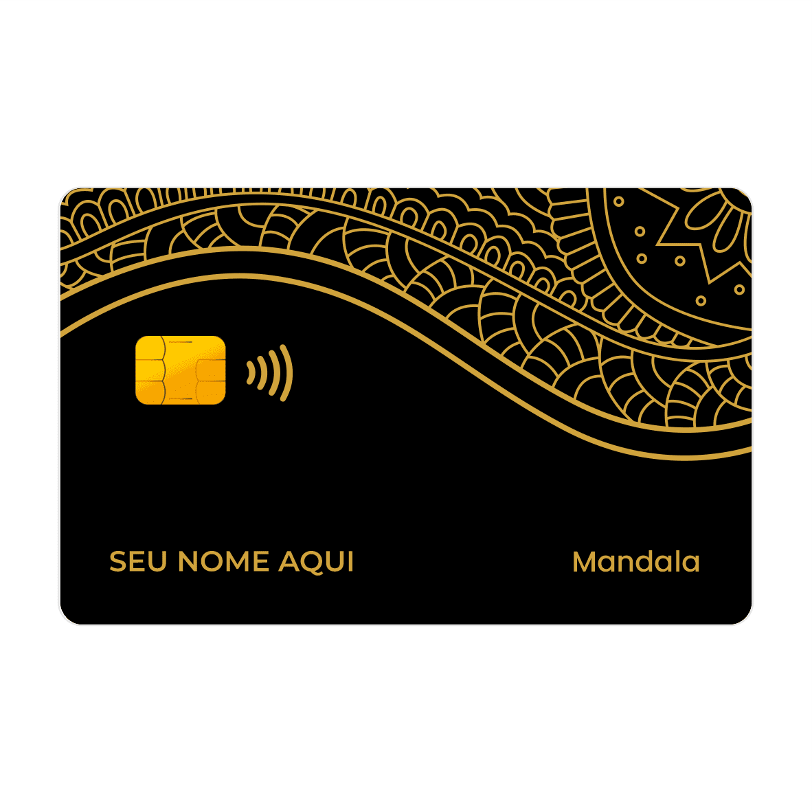 CAPACARD - Película Adesiva Para Cartão Frente e Verso - Mandala