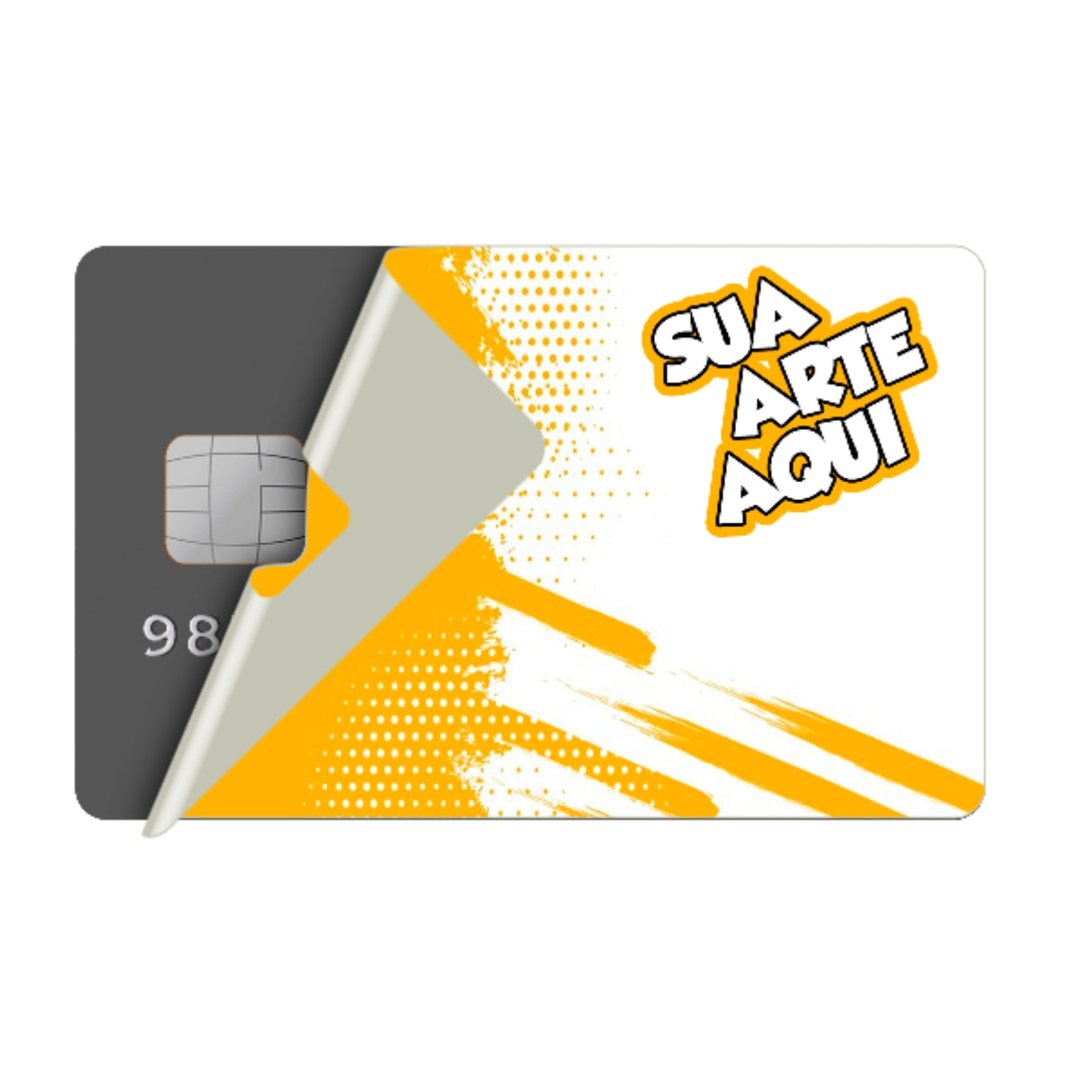 Crie Sua Película Adesiva Inteira Com Furo Para Chip Grande