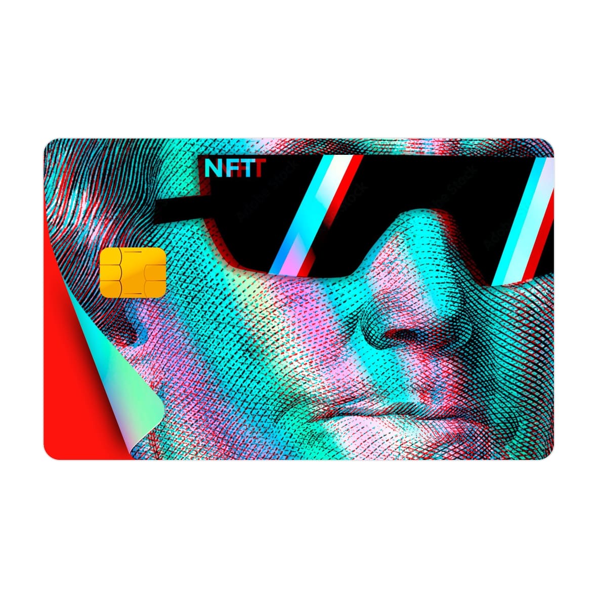 CAPACARD - Película Adesiva Holográfica para Cartão - Benjamim NFT