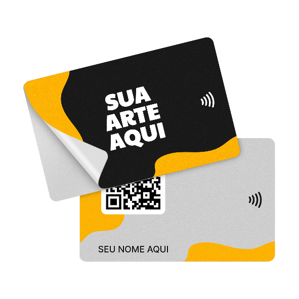 Crie Seu Cartão De Visita Eletrônico NFC Com Película Adesiva Personalizada